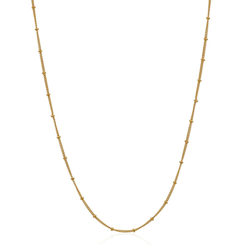 Pandora Beaded Necklace 14k Gold-Plated Women's Jewelry Adjustable